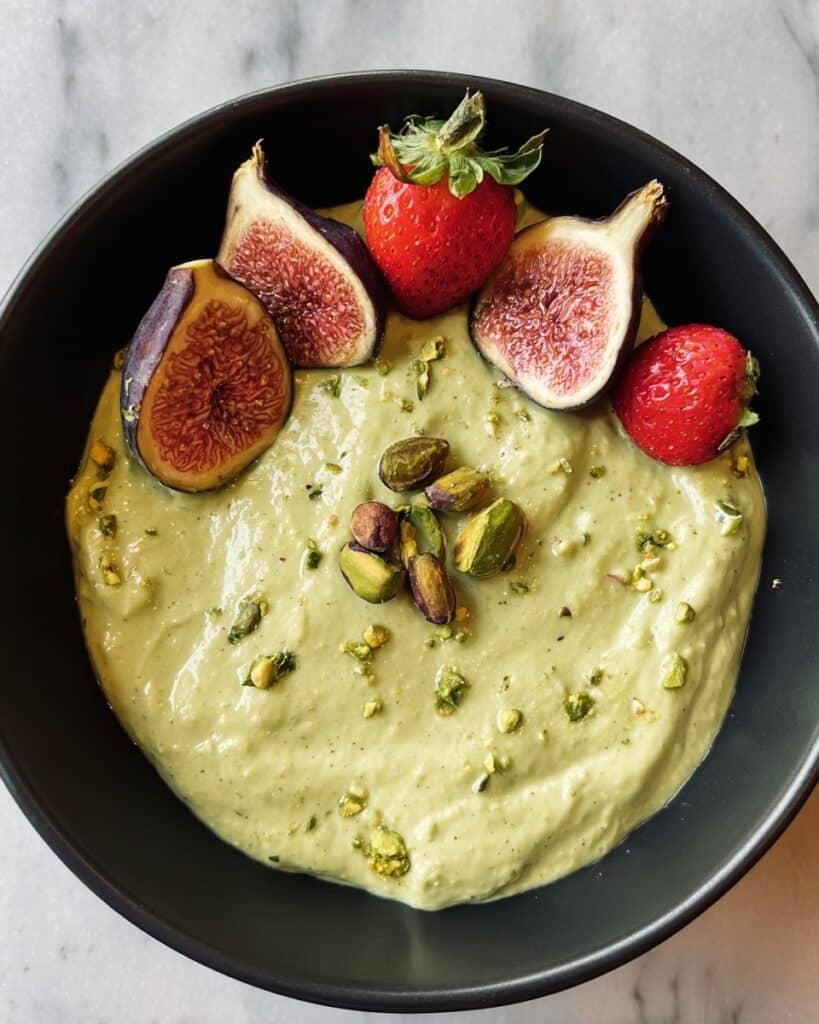 Sweet Pistachio Tahini Dip: Vegan Fruit Dip Recipe