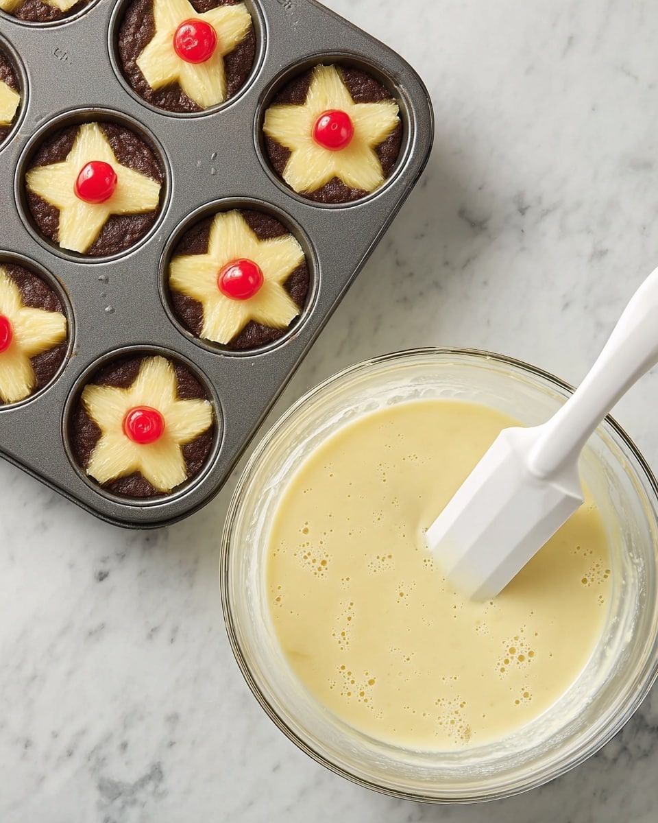 Triangular Muffin Pineapple Upside Down Cupcakes: Tropical, Fun & Delicious