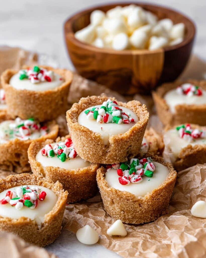 White Chocolate Peanut Butter Cookie Cups Recipe