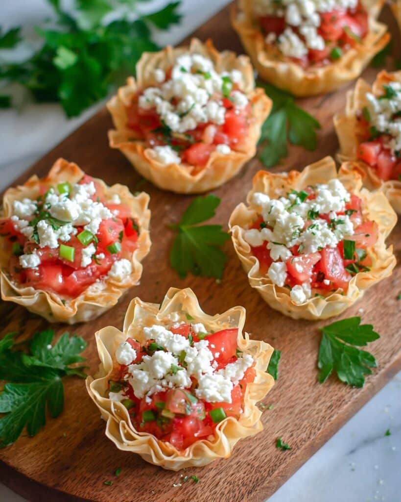 Feta Dip Phyllo Cups Recipe