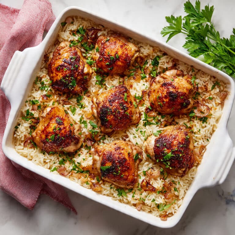 Oven Baked Chicken and Rice Recipe
