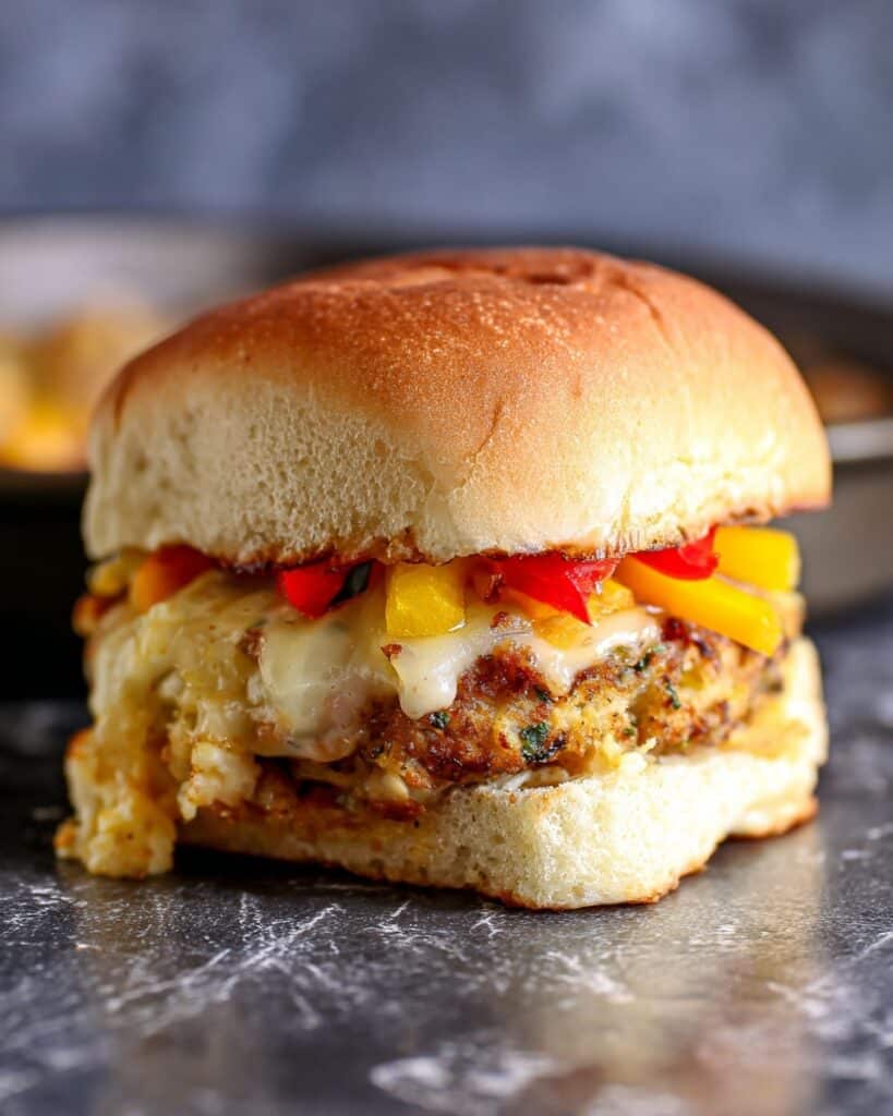 Spicy BBQ Chicken Fajita Slider Sandwiches Recipe