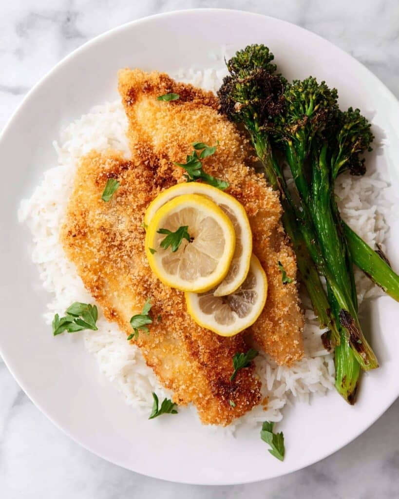 Baked Garlic Parmesan Flounder Recipe