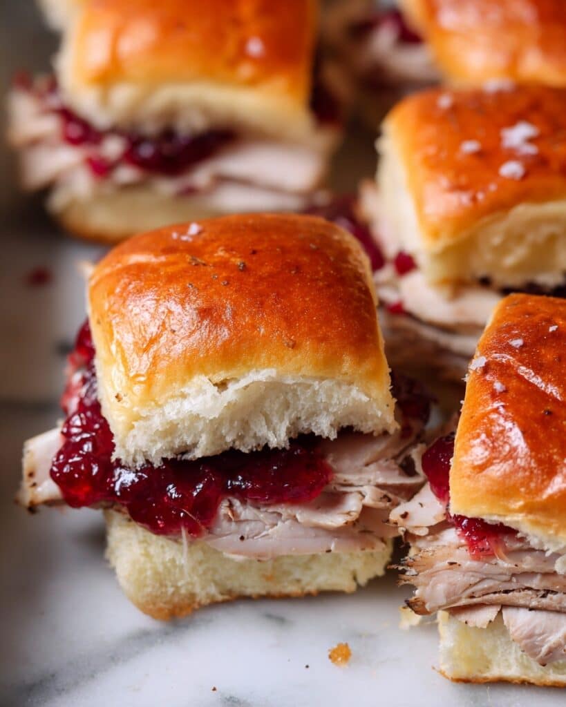 Turkey Cranberry Sliders Recipe