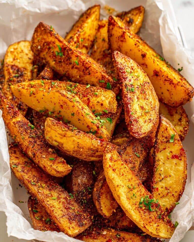Seasoned Baked Potato Wedges Recipe