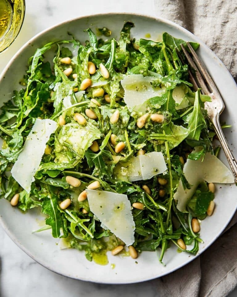 Everyday Arugula Salad with Lemon Basil Vinaigrette Recipe