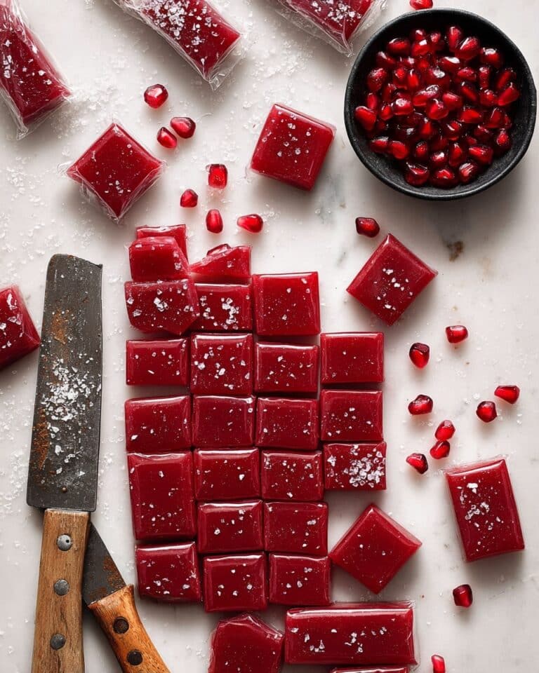 Cranberry Pomegranate Caramels Recipe