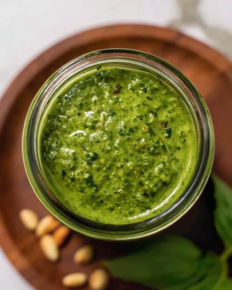 Fresh Basil Pesto Sauce Recipe