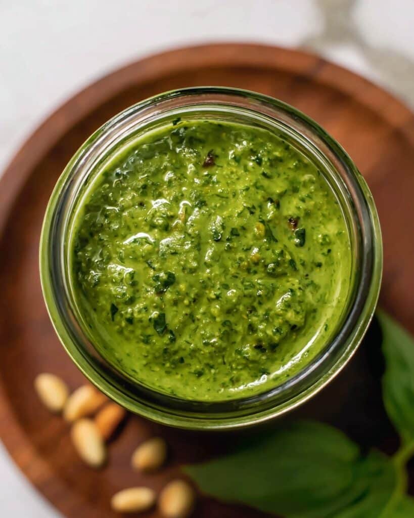 Fresh Basil Pesto Sauce Recipe