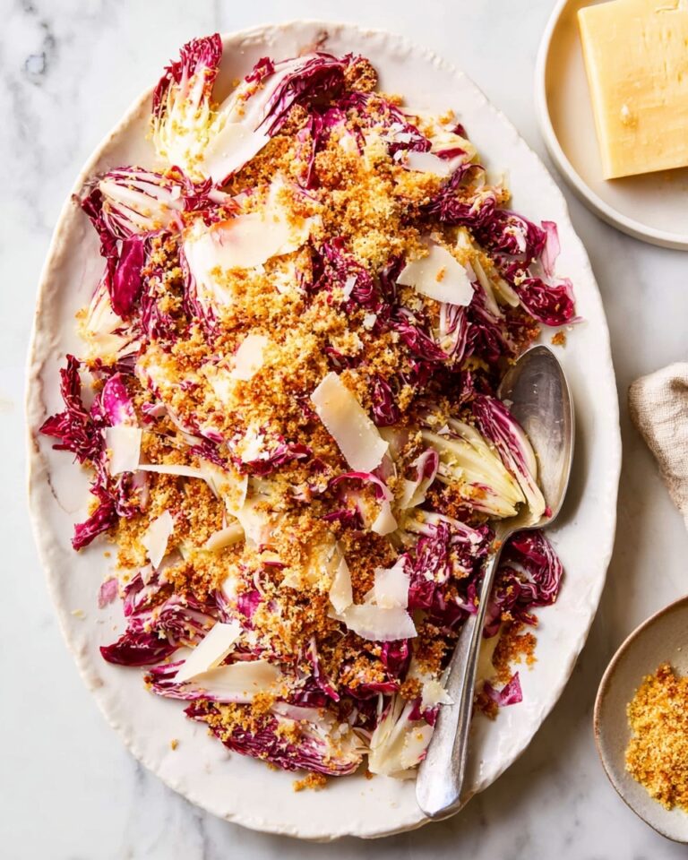 Radicchio Caesar Salad with Toasted Garlic Panko Recipe