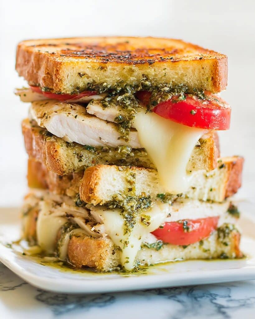 Pesto Chicken Sandwich on Sourdough Recipe