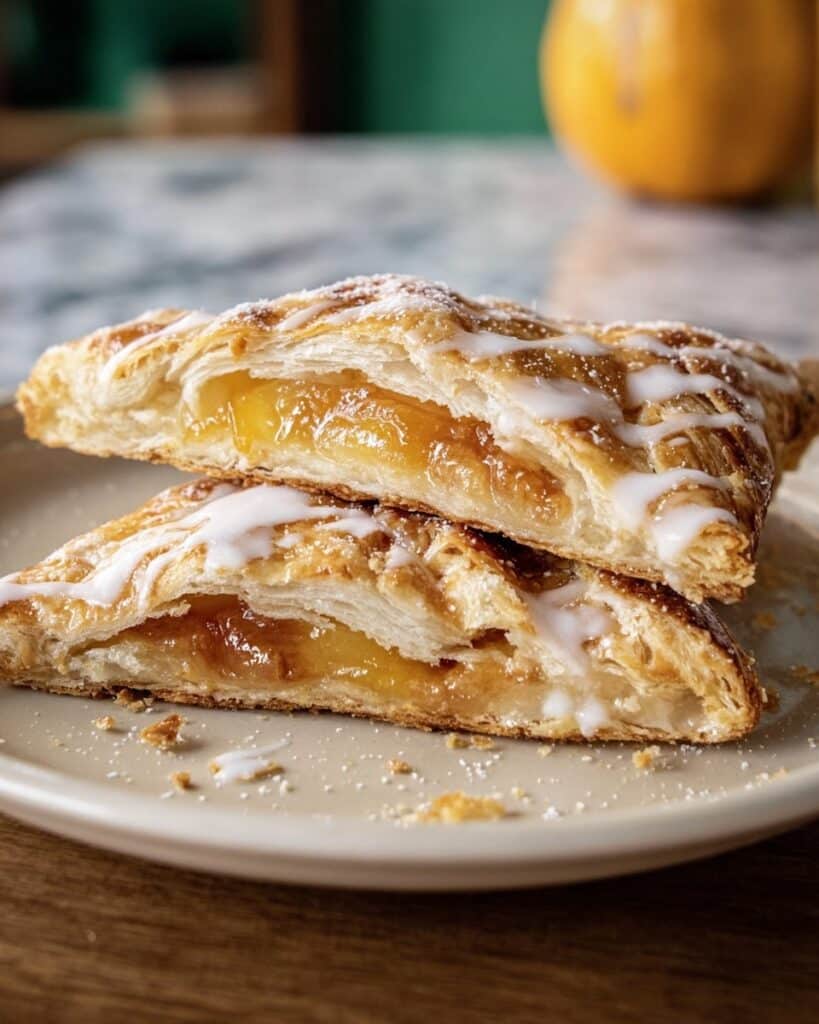 Puff Pastry Peach Turnovers Recipe