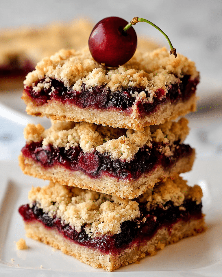 Cherry Pie Crumb Bars Recipe