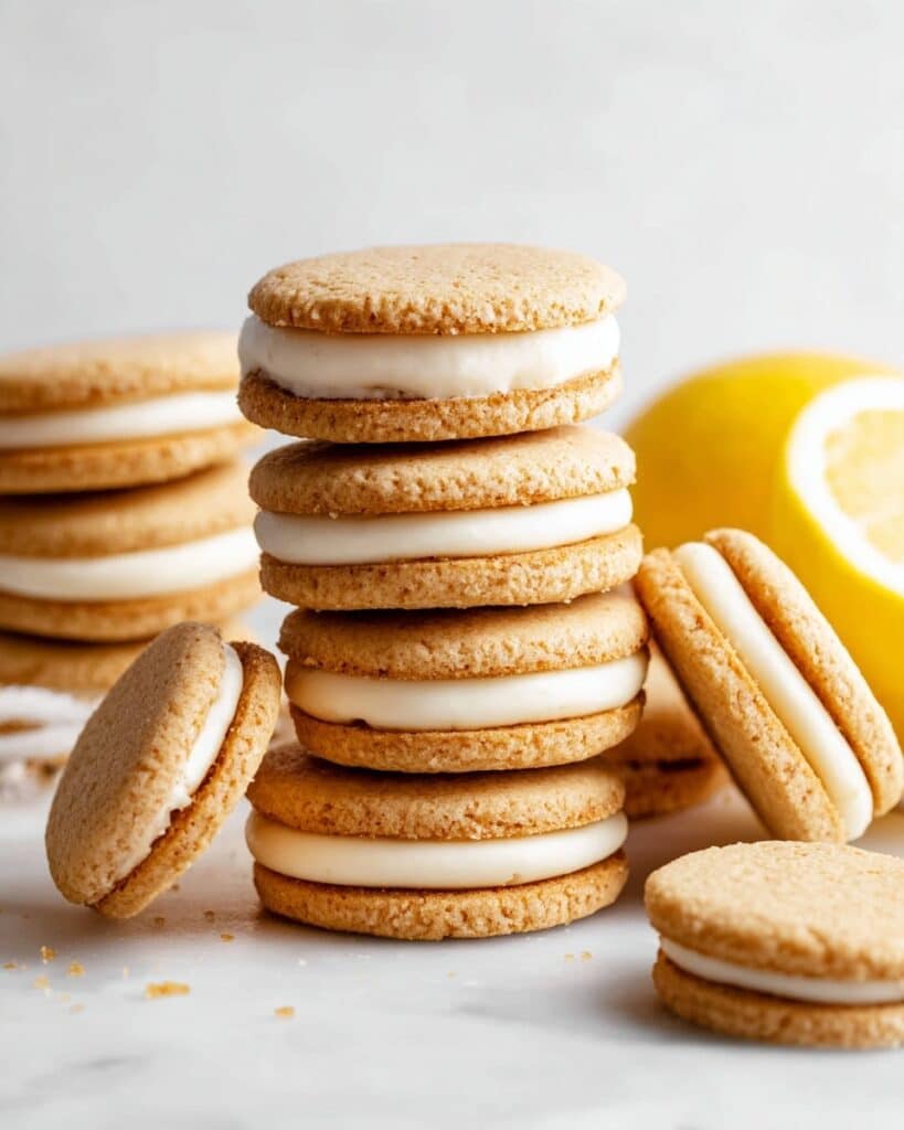Lemon Cream Sandwich Cookies {Paleo} Recipe