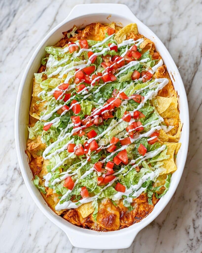 Loaded Chicken Taco Casserole Recipe
