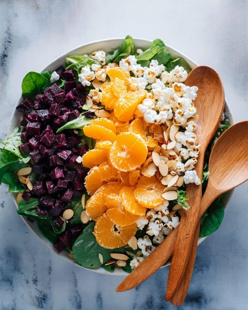 Beet Salad with Citrus, Candied Almonds, and Goat Cheese Recipe