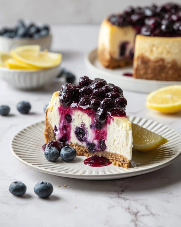 Lemon Blueberry Cheesecake Recipe