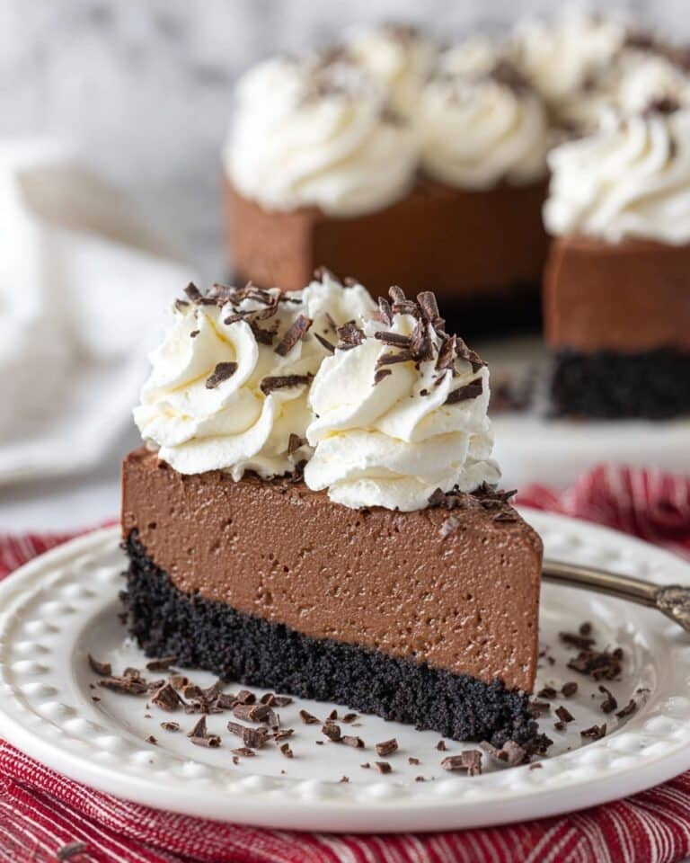 Easy No Bake Chocolate Cheesecake Recipe