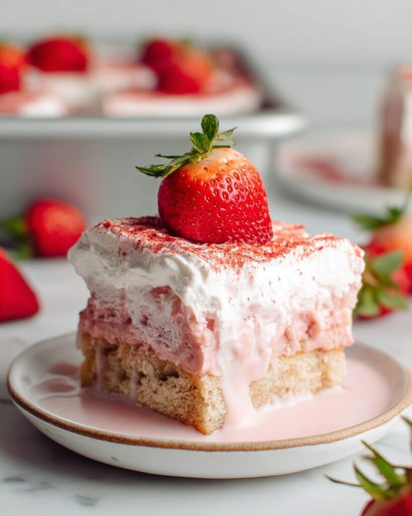 Strawberry Tres Leches (Eggless & Dairy-Free) Recipe