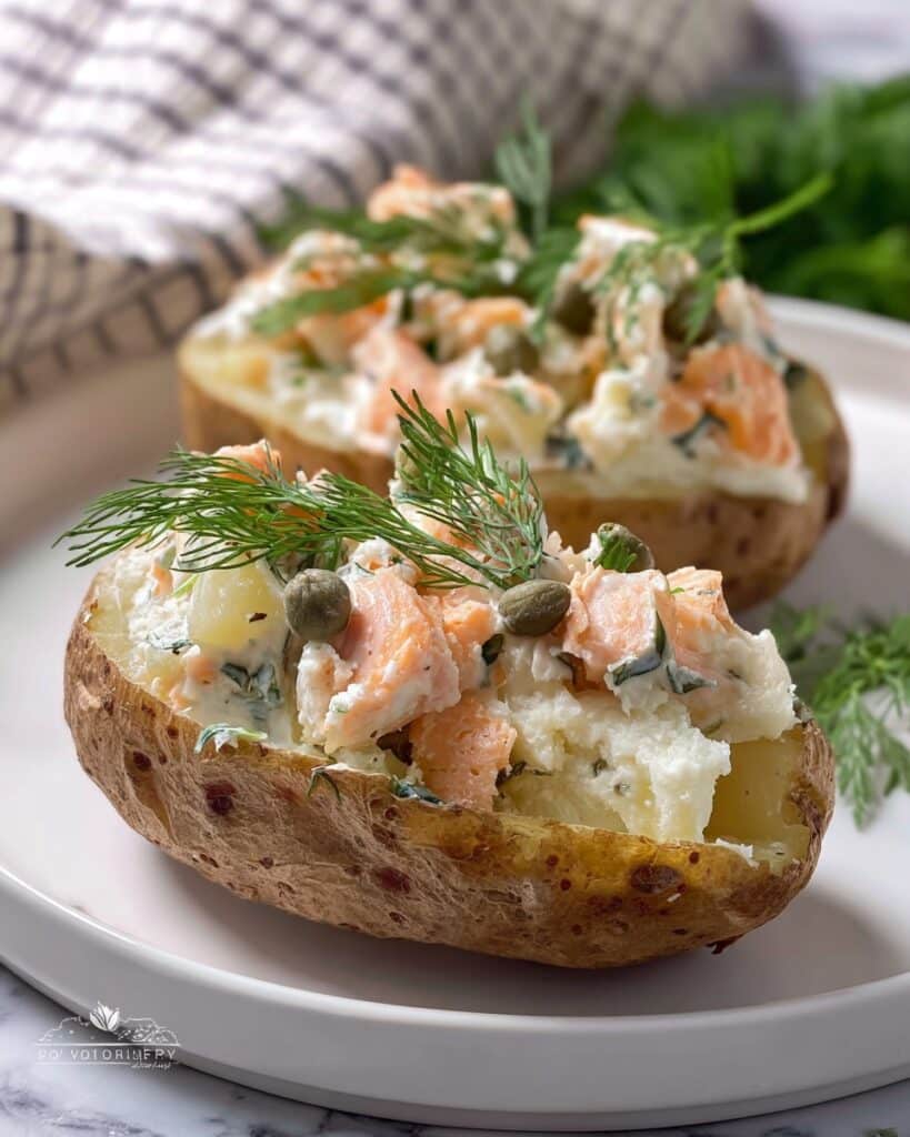 Smoked Salmon Stuffed Potatoes Recipe