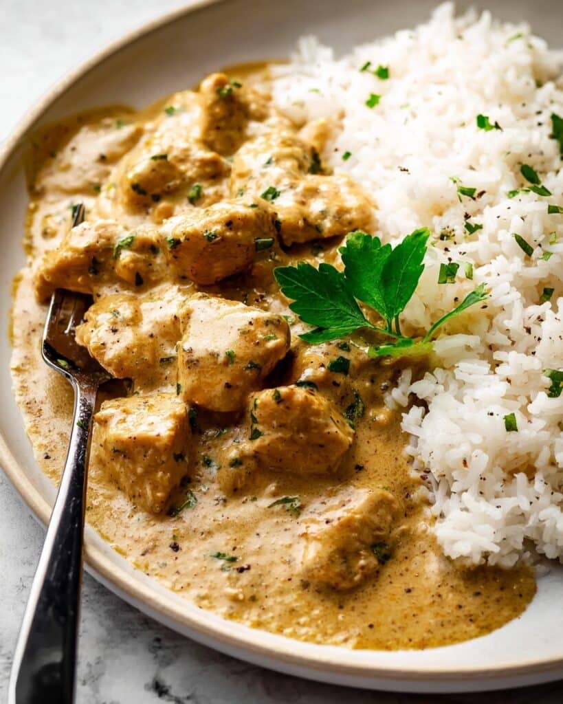 Creamy Chicken Korma with Cashews and Spiced Onion Paste Recipe