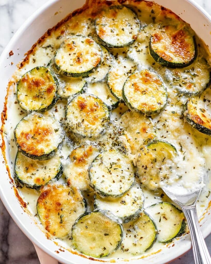 Creamy Parmesan Zucchini Bake Recipe