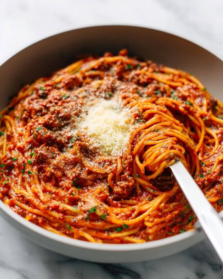 One Pot Spaghetti with Meat Sauce Recipe
