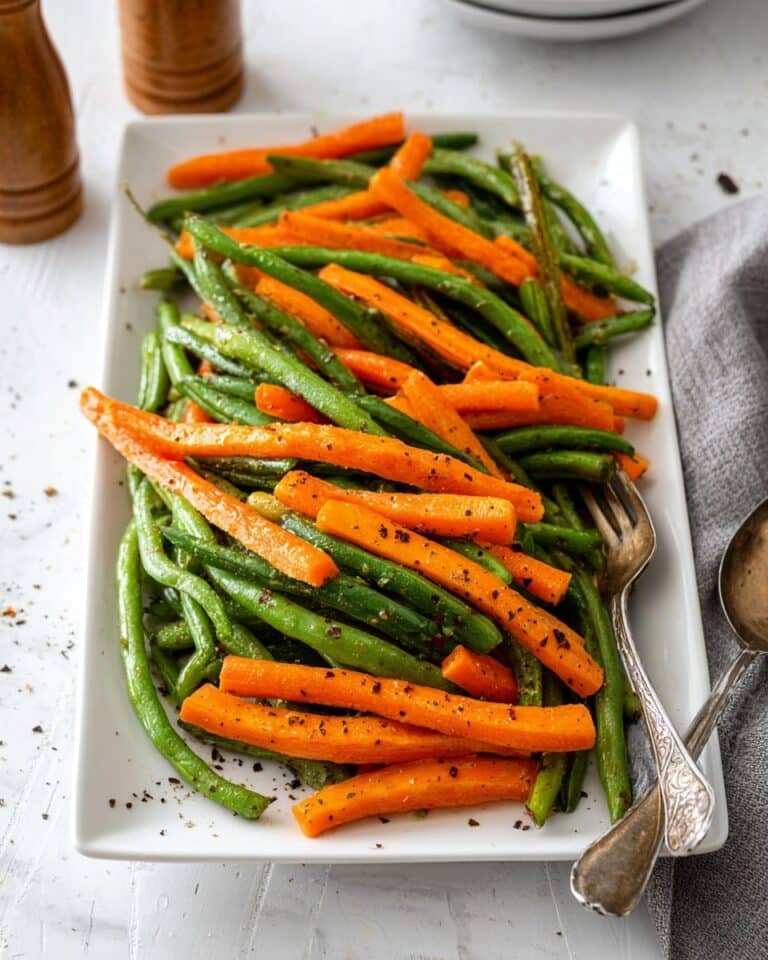 Roasted Carrots and Green Beans Recipe