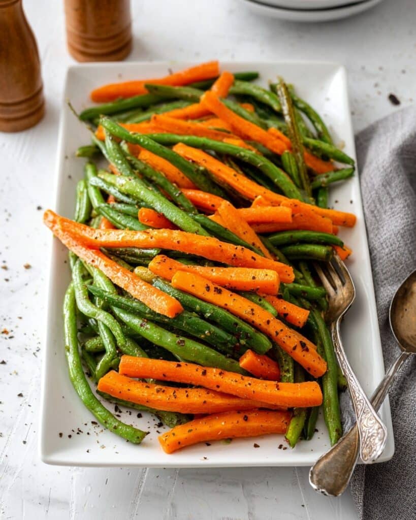 Roasted Carrots and Green Beans Recipe