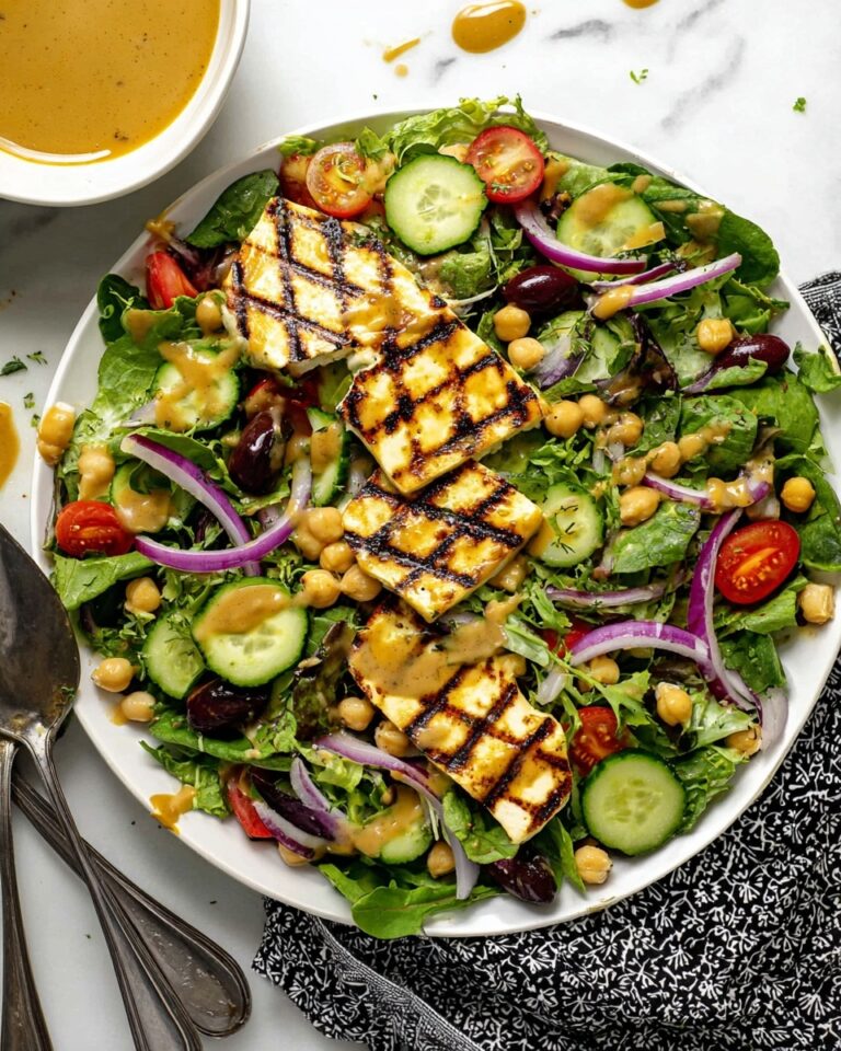 Simple Grilled Halloumi Salad Recipe