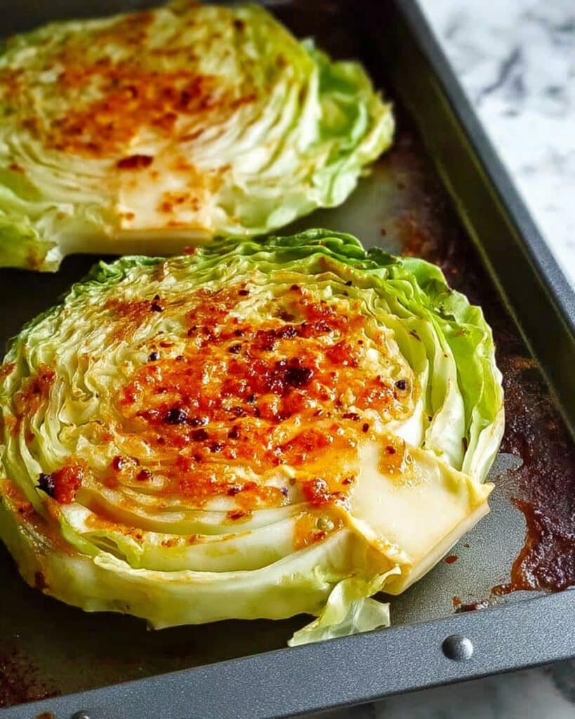 Baked Cabbage Steaks Recipe