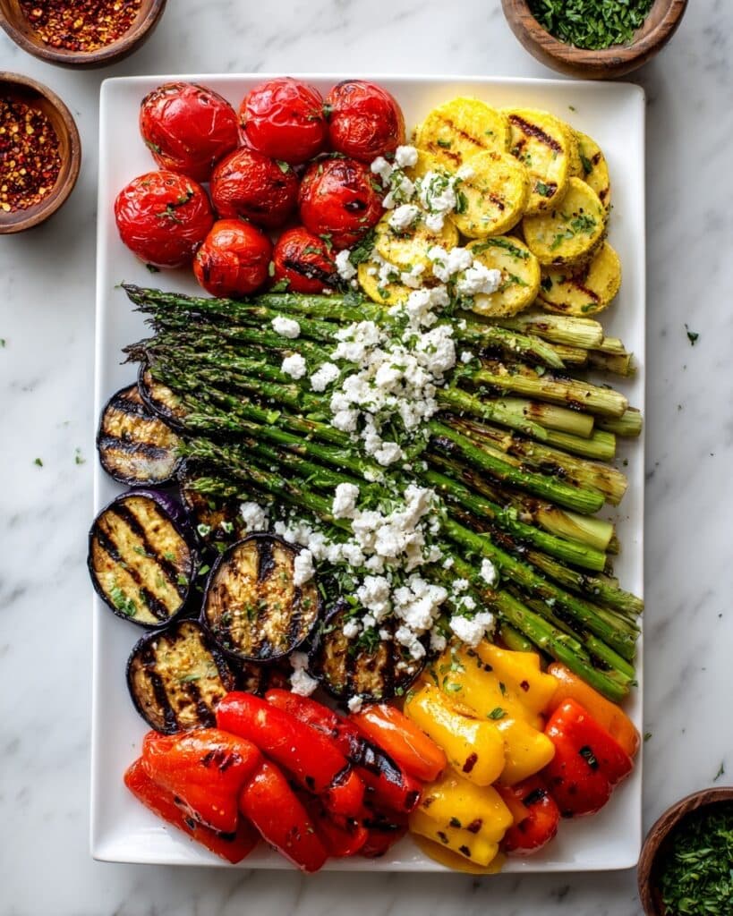 Grilled Vegetable Medley with Za’atar, Sumac, and Fresh Herbs Recipe