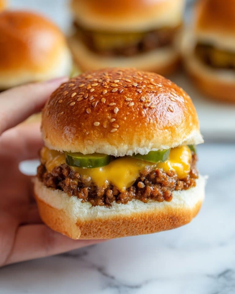 Easy Cheeseburger Sliders in the Oven Recipe