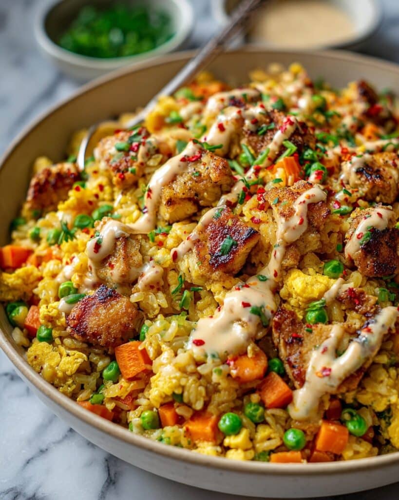 Bang Bang Chicken Fried Rice Recipe