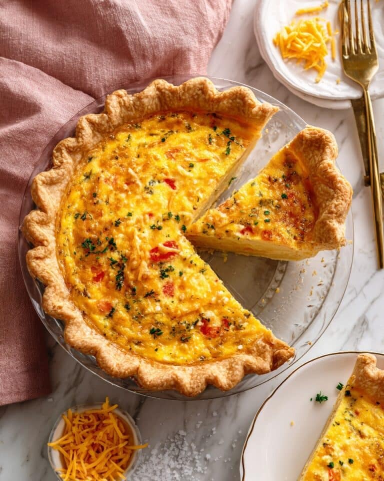 Breakfast Hashbrown and Feta Quiche Recipe