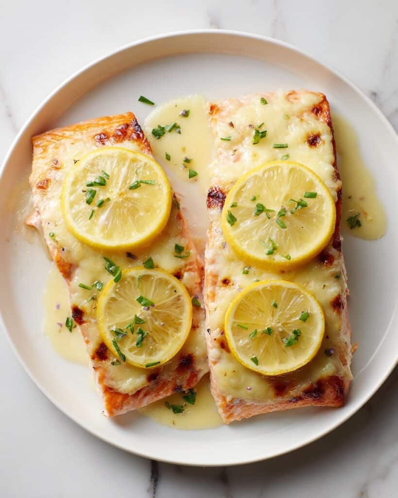 Baked Salmon with Lemon Garlic Aioli and Parmesan Recipe
