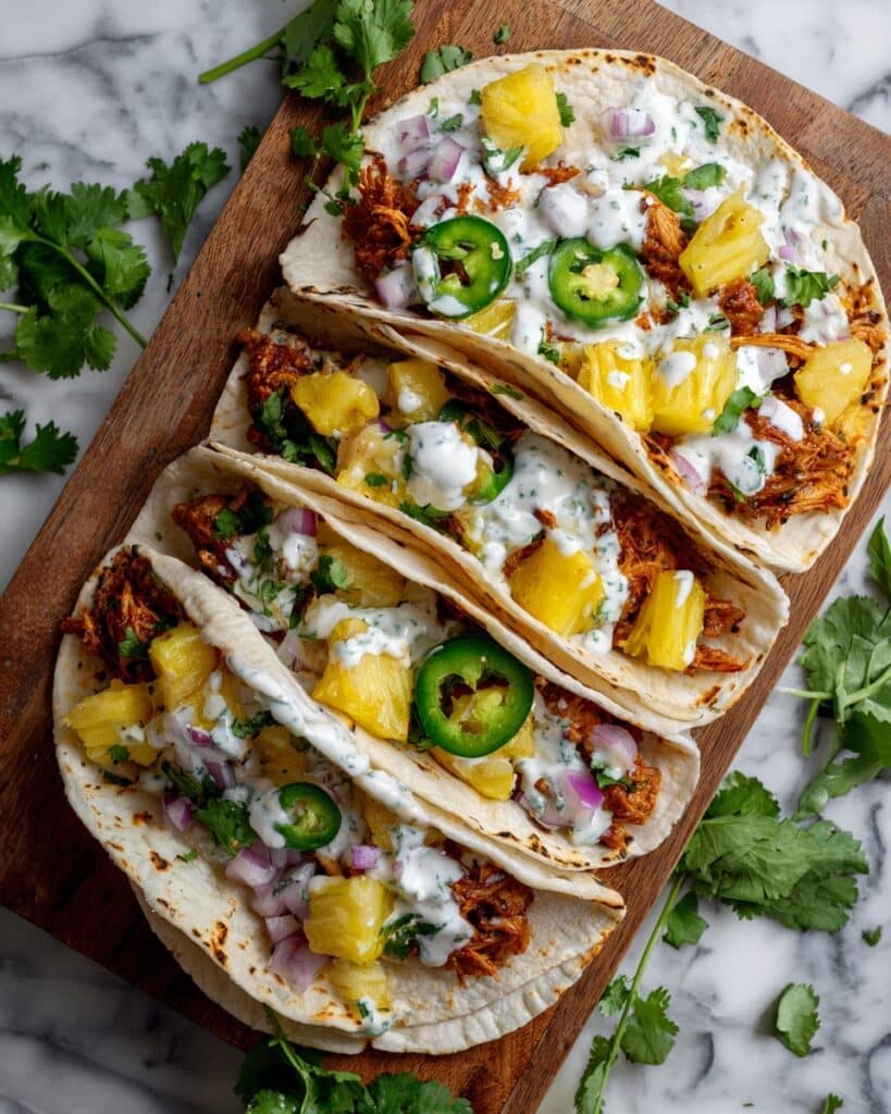 Blackened Tilapia Fish Tacos with Pineapple Salsa Recipe