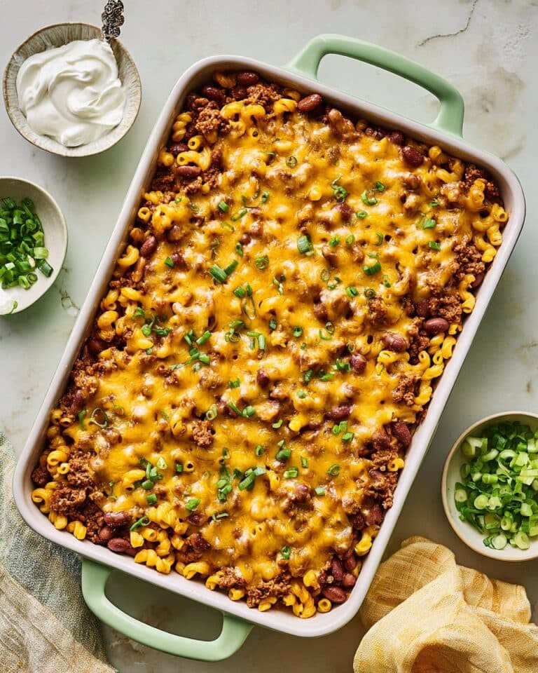 Leftover Chili Mac Bake (Gluten-Free Option) Recipe