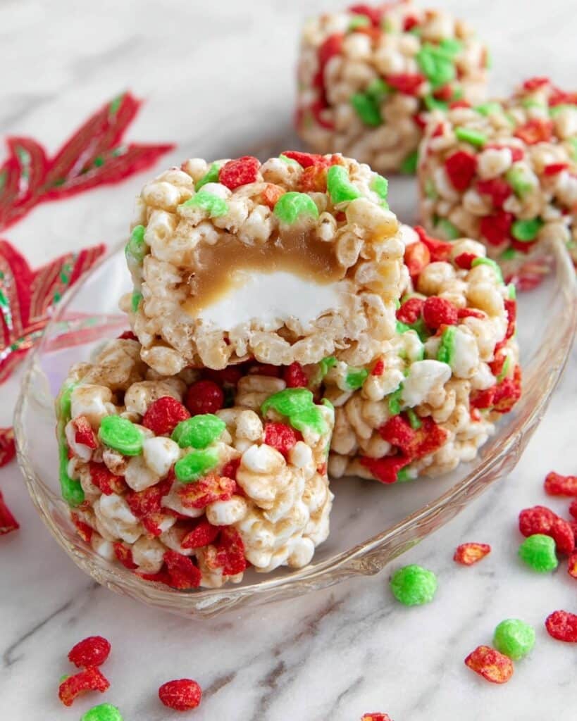 Caramel Marshmallow Rice Krispies Balls Recipe