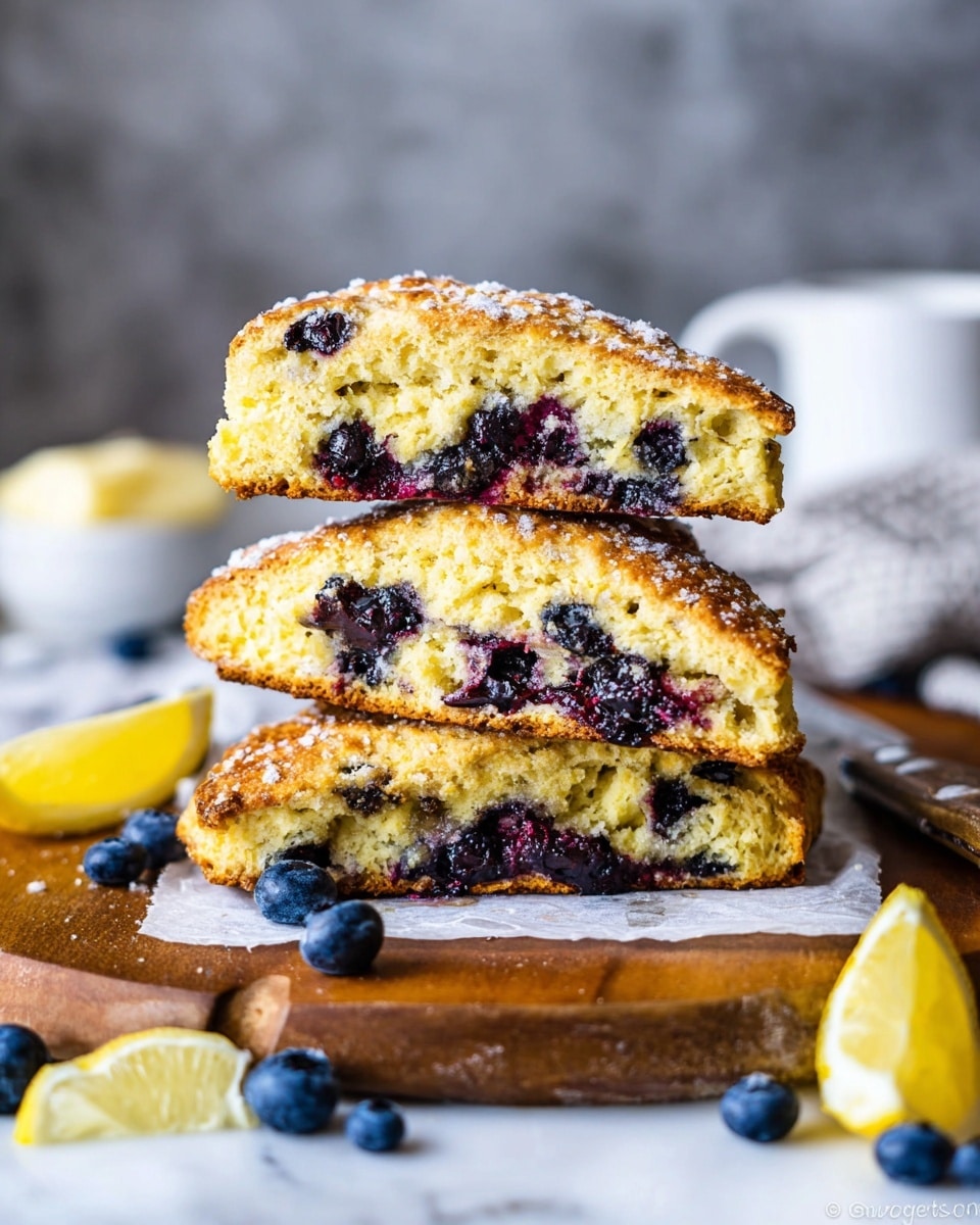 Tender Lemon Blueberry Sourdough Scones: Irresistible & Fresh