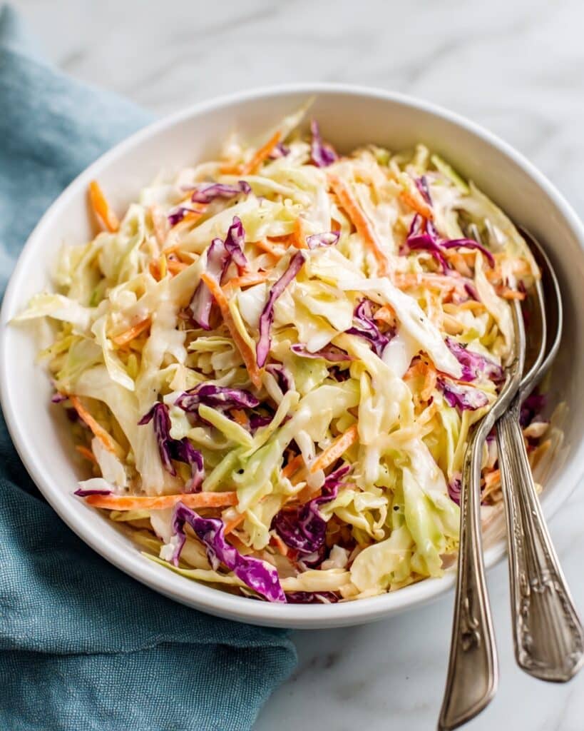 Easy Creamy Coleslaw Recipe