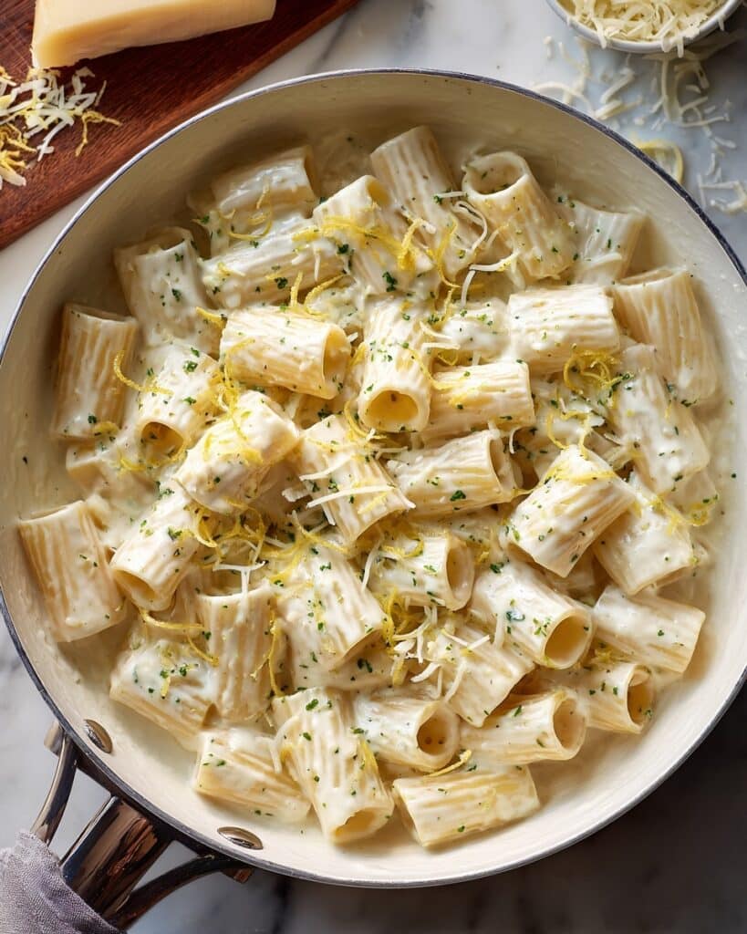 Lemon Garlic Parmesan Cream Sauce for Pasta Recipe