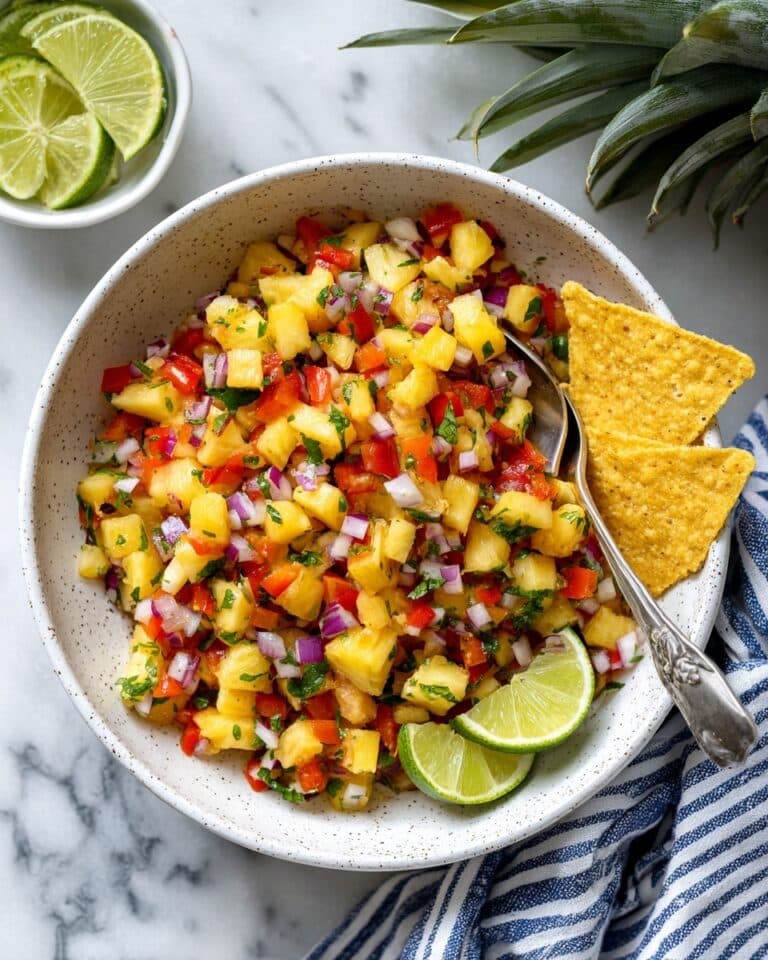 Sweet and Spicy Pineapple Mango Salsa Recipe