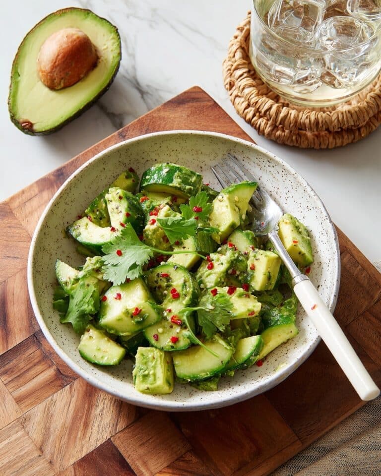 Avocado Cucumber Salad with Chili-Lime Dressing Recipe