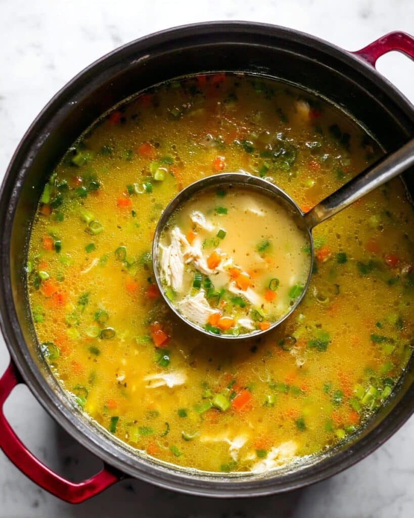 Chicken Rice Soup with Ginger, Miso, and Lemon Recipe