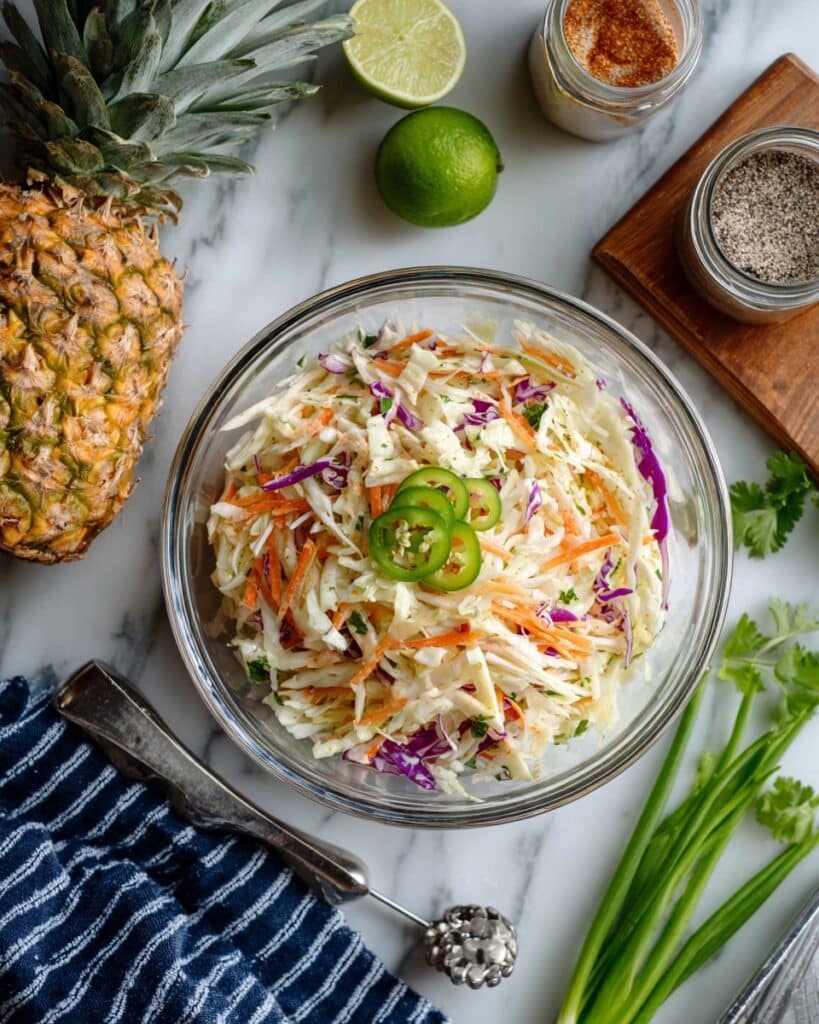 Easy Pineapple Coleslaw Recipe
