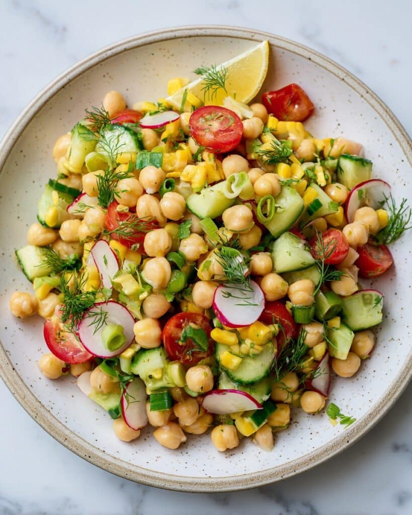 Summery Veggie-Packed Chickpea Salad Recipe
