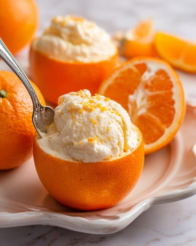 Orange Sorbet in Orange Halves Recipe
