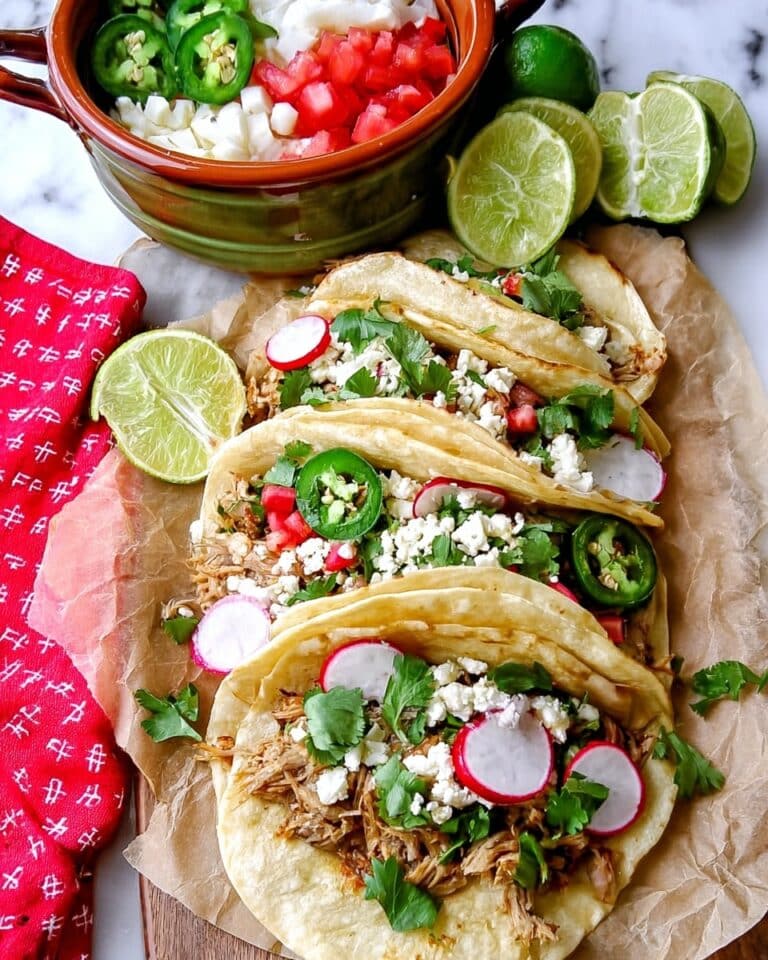 Slow Cooker Green Chile Chicken Tacos Recipe