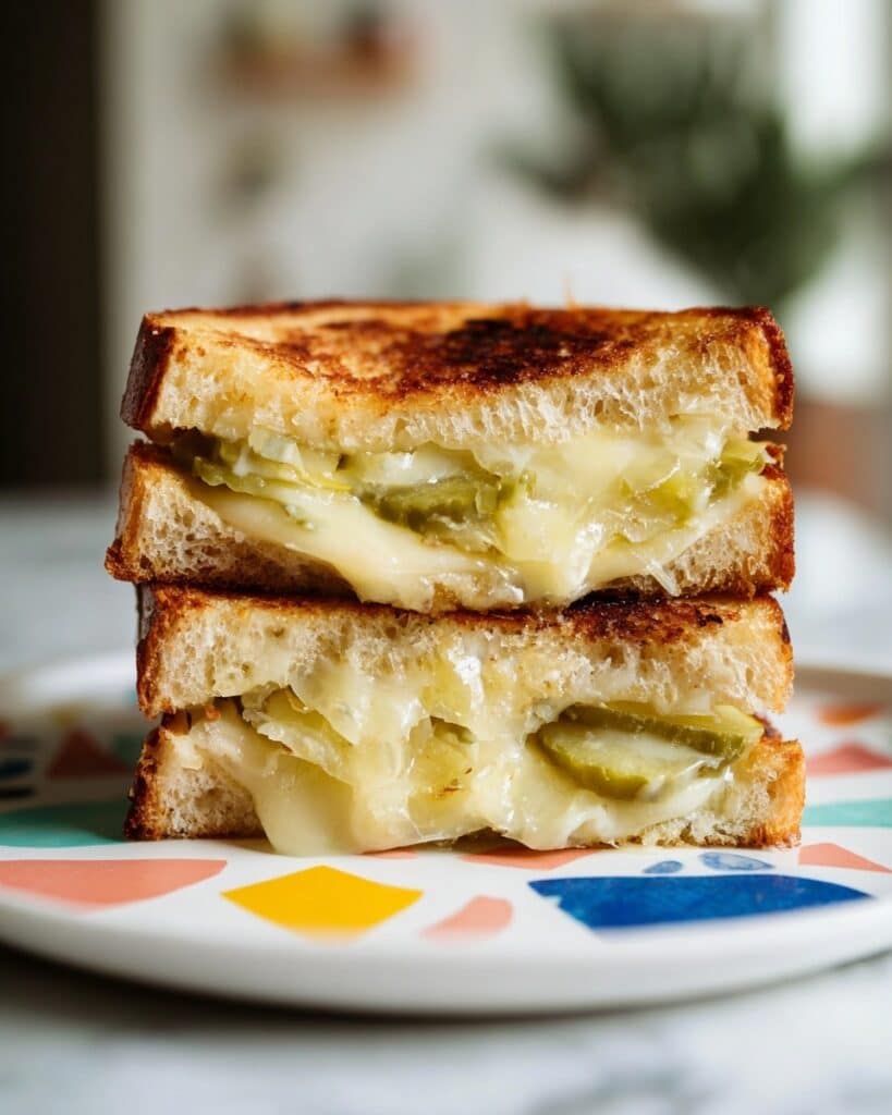 The Perfect Dill Pickle Grilled Cheese Sandwich Recipe